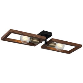 Opviq Era - 73-12 Lámpara de araña de metal y madera en negro antiguo